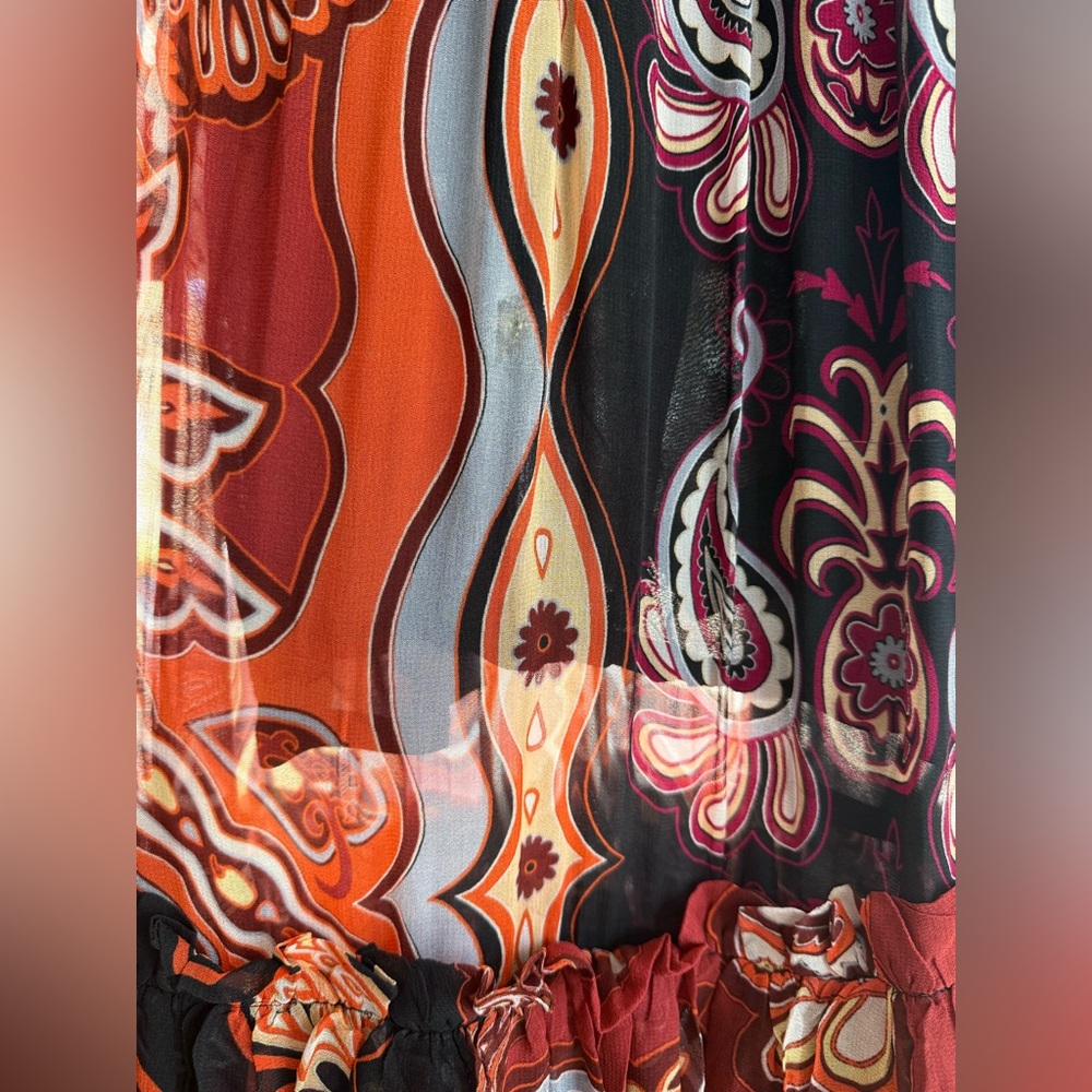 Farm Rio Sweet Mermaids Paisley Maxi Dress - Picture 4 of 4